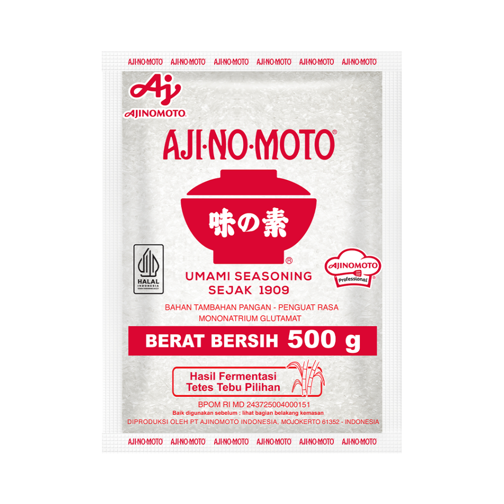 AJI-NO-MOTOÂ® Penyedap Rasa MSG Ajinomoto 500G (1pcs) - Menambah Rasa Umami Dan Membantu Mengurangi Garam Untuk Tetap Lezat - Gambar 2