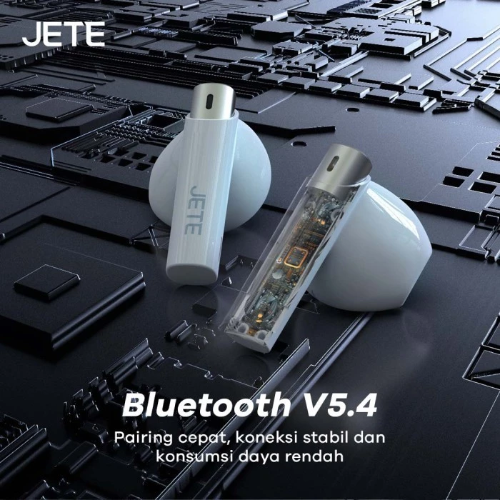 TWS Gaming JETE T16 Bluetooth Earbuds Low Latency 45m/s IPX4 2 ENC - Garansi 2 Tahun - Gambar 4