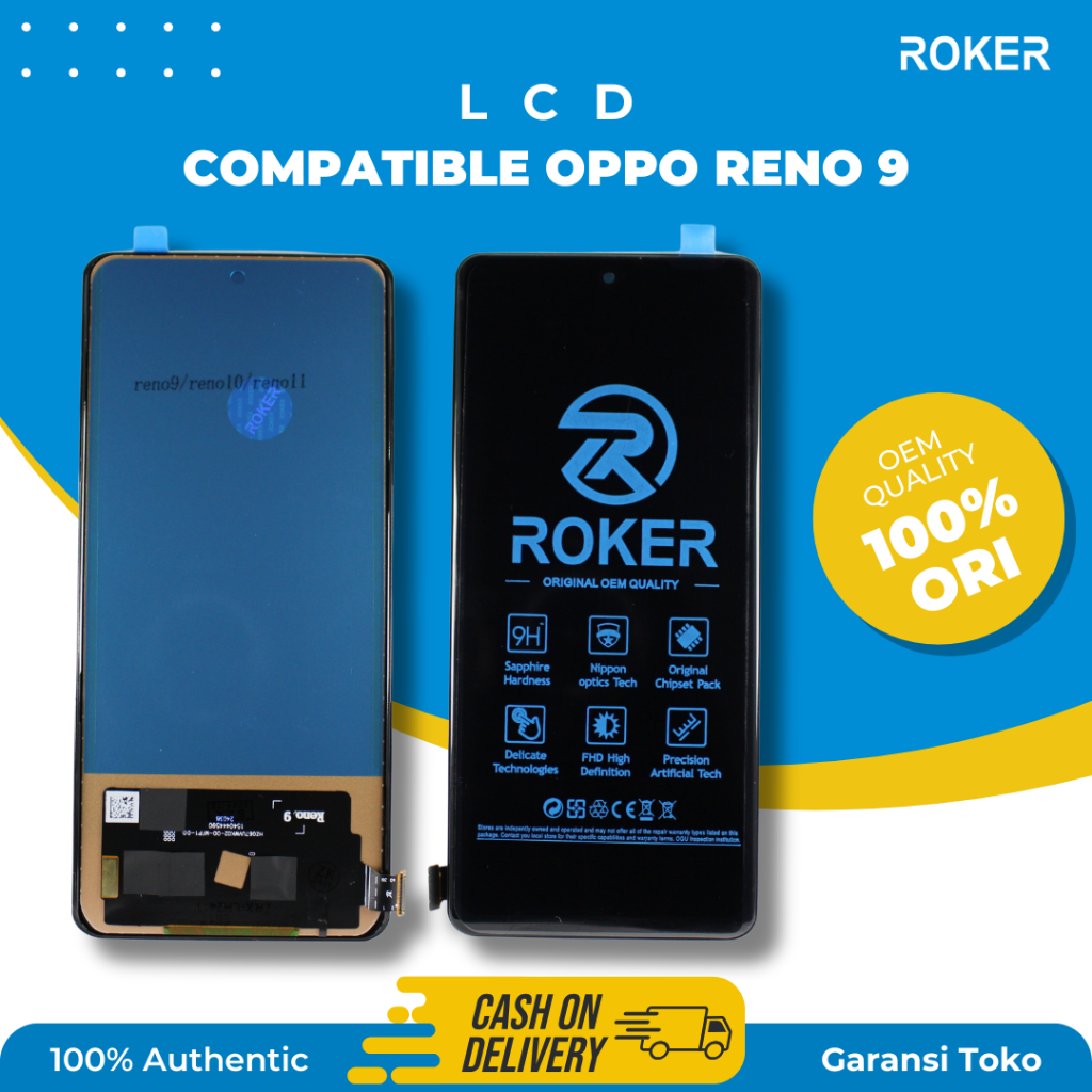 ROKER LCD TOUCHSCREEN OPPO RENO 9 RENO 8T 5G/RENO 10 5G/RENO 9 PRO/RENO 9 PRO PLUS/RENO 10 PRO 5G TS FULLSET BY ROKER