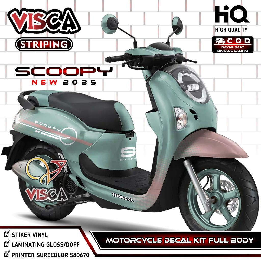 Latest Scoopy Decal 2025 Full Body - Scoopy 2025 Full Body Sticker ...