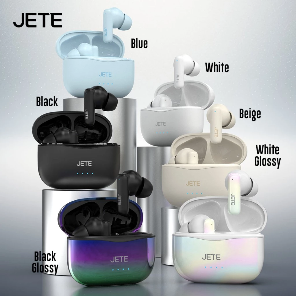 JETE CE6 TWS Earphone Bluetooth BT 5.4 13H Playtime - Garansi 2 Tahun - Gambar 2