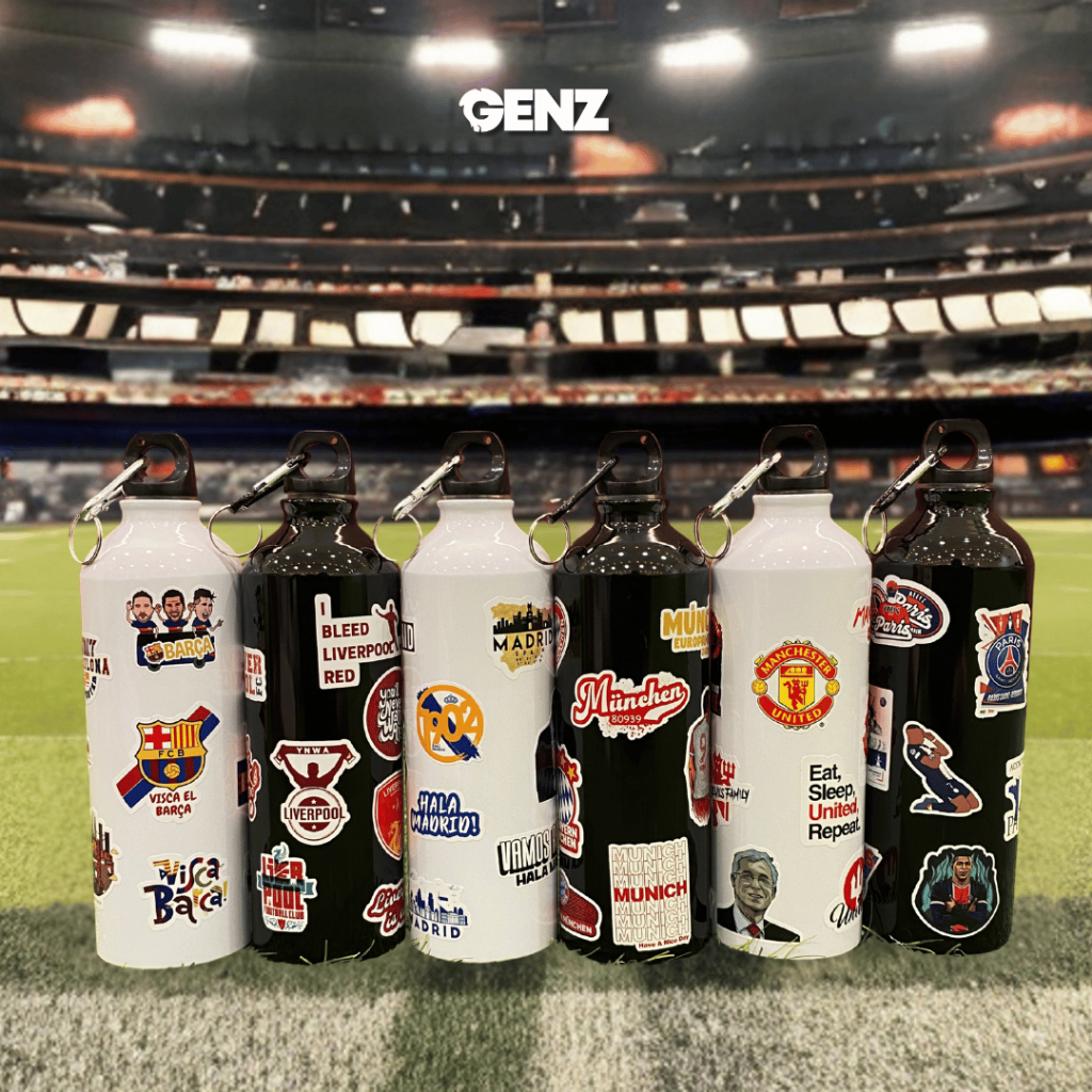 Botol Minum Sport Carabiner Edisi UCL Stiker Vinyl Premium 750 ML