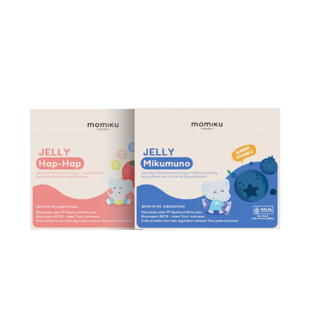 Realfood Momiku Mix Jelly Mikumuno + Hap Hap Dengan Sarang Burung Walet - Gambar 4