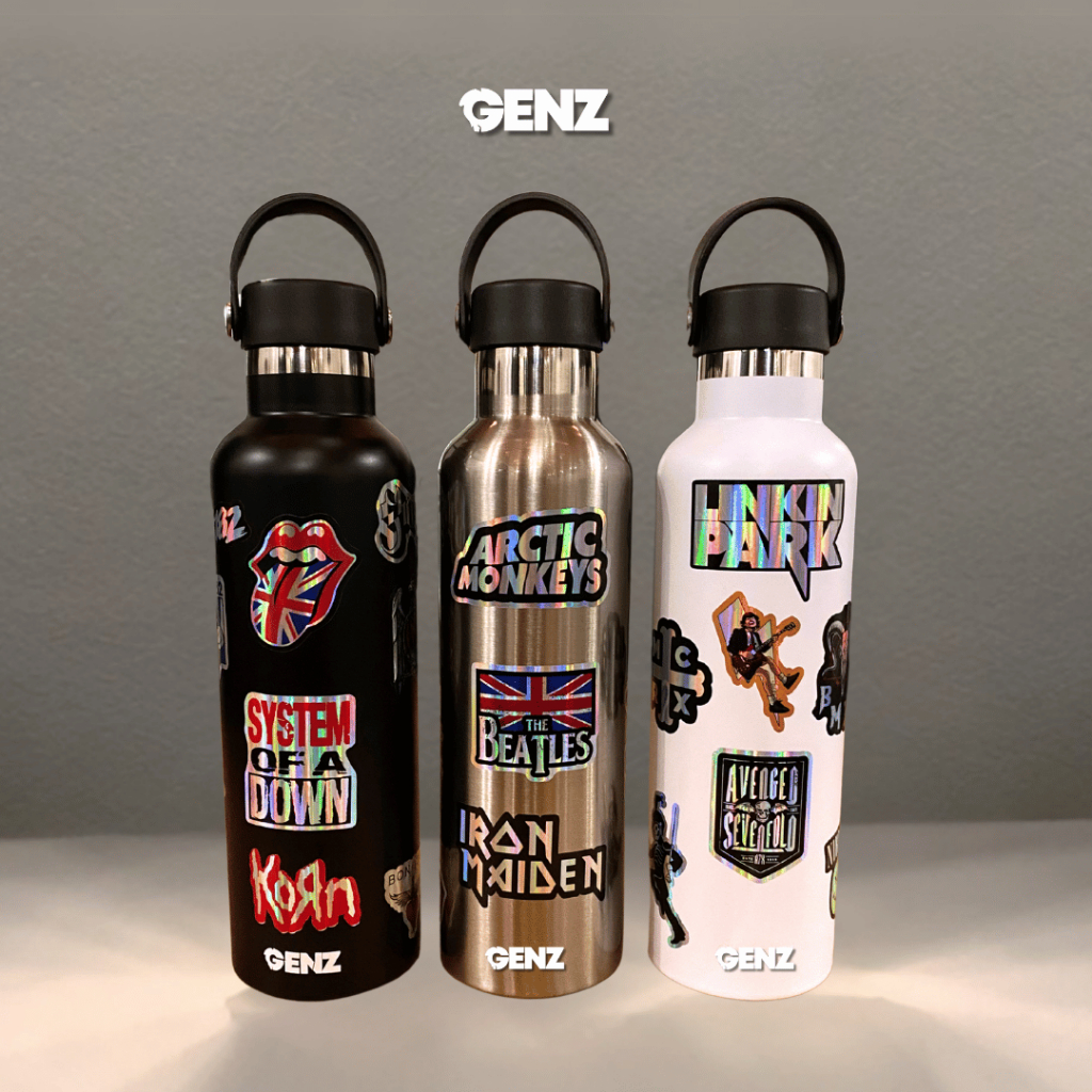 TUMBLER Arizona Gagang Karet Premium Stainless Steel Double Wall 750ml Stiker Band