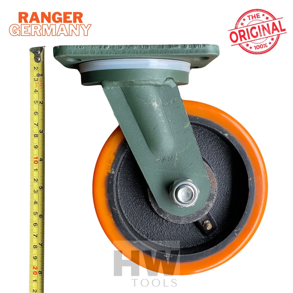 MESIN Ranger Germany PU HD Iron Caster Wheels 6