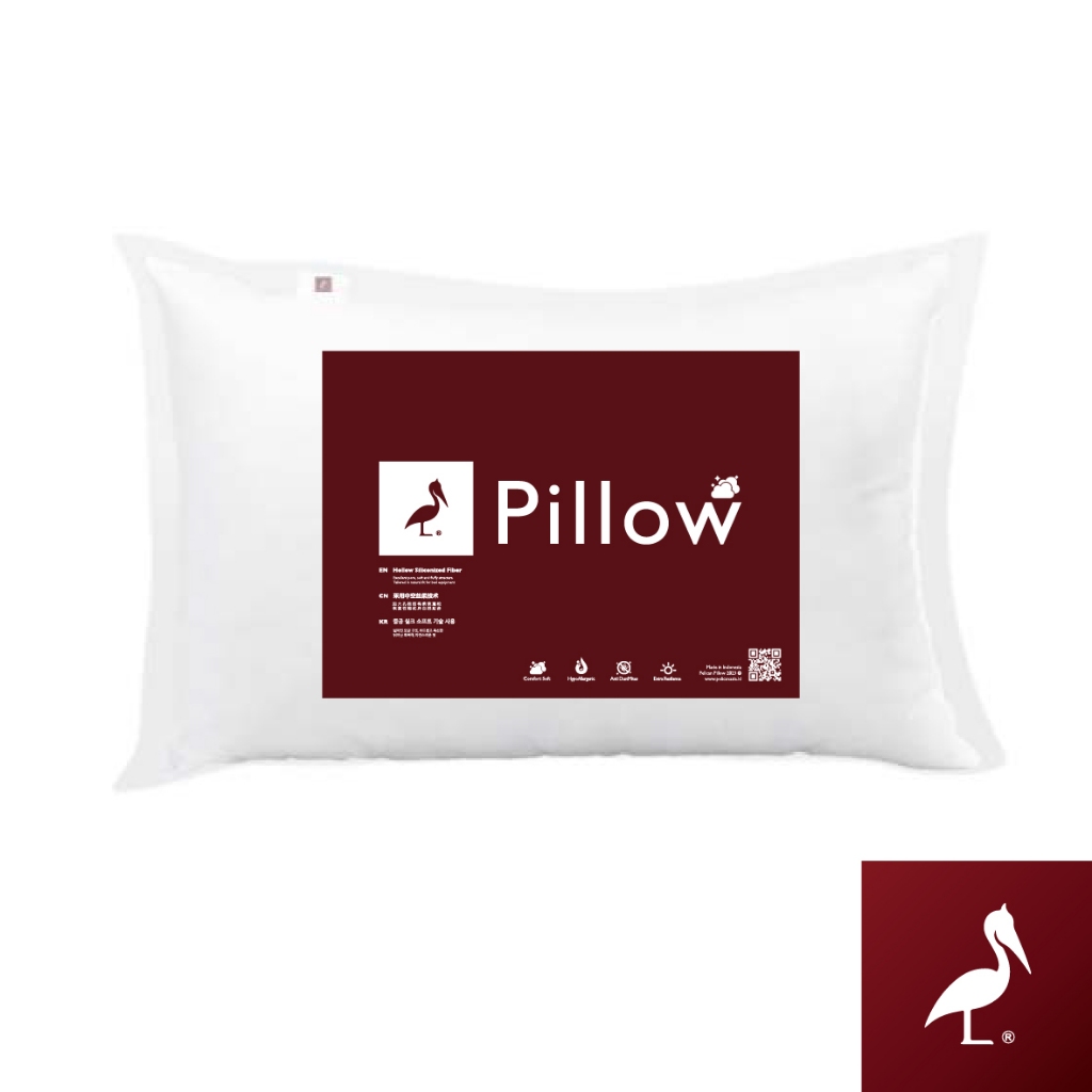 Pelican Bantal Hollow Silicone Fiber Deluxe Pillow Hotel Grade 45x65 cm Promo