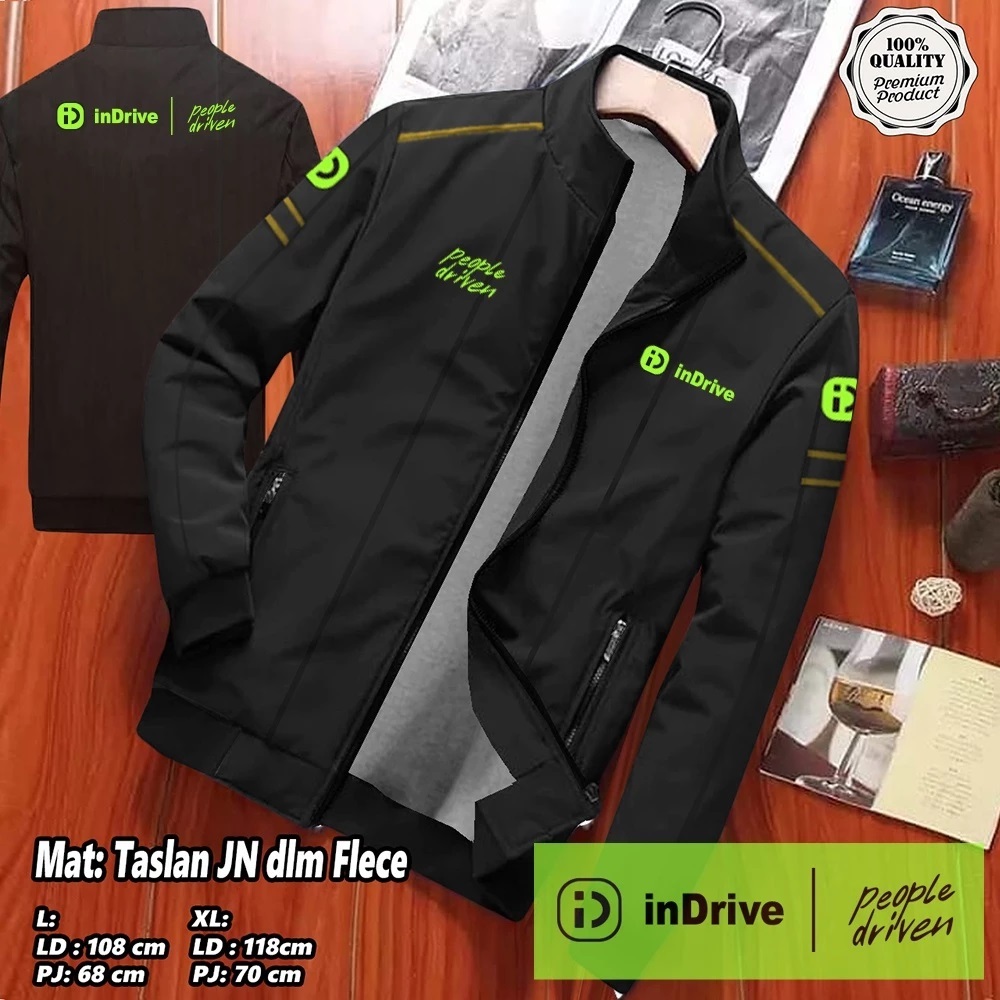 HIJAU NEWEST INDRIVE DRIVER JACKET 2025 (GREEN LOGO) RUBBY DRIVER ...