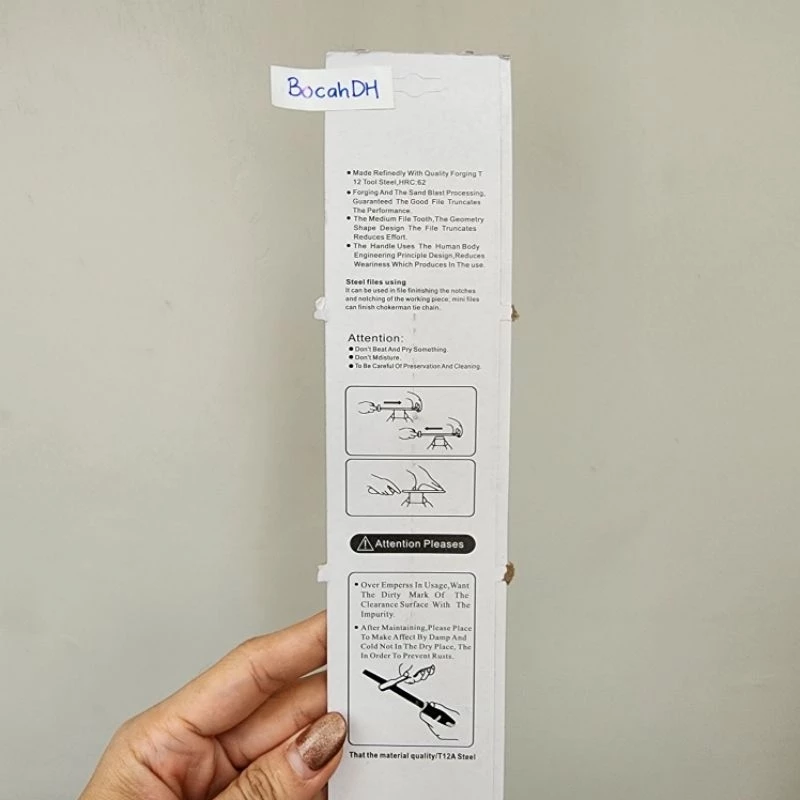 KIKIR SEGITA / KIKIR GERGAJI GAGANG KARET UKURAN 4 INCH - Gambar 2