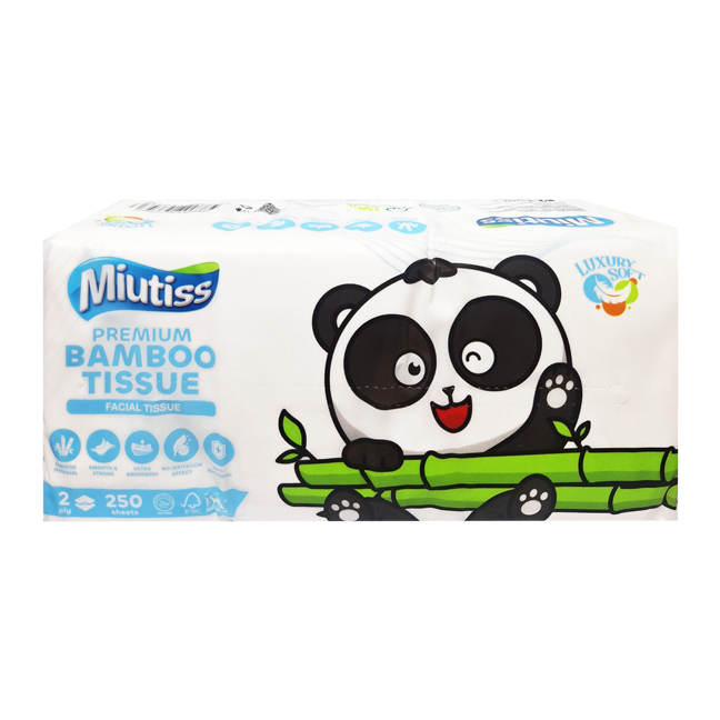 MIUTISS BAMBOO TISSUE isi 250 SHEET / TISUE / PERAWATAN RUMAH / - Gambar 2