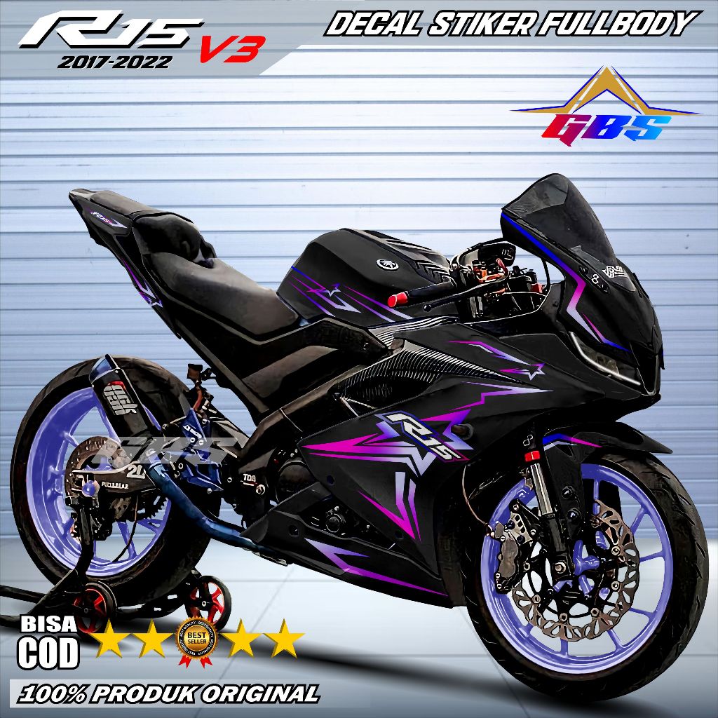 R15 V3 Fullbody Decal Sticker R15 V3 Motorcycle Sticker Decal Sticker ...
