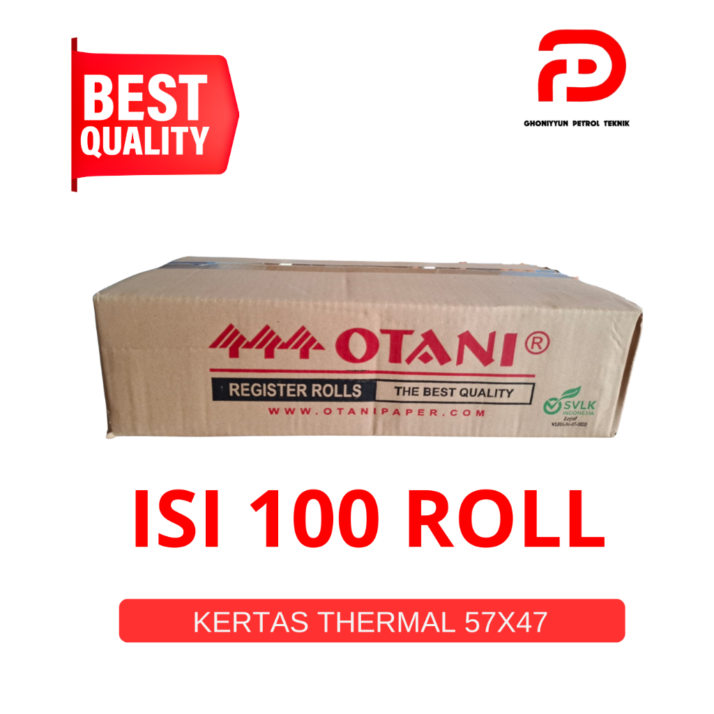 MESIN OTANI Thermal Paper roll 57x47 1 BOX, For EDC Machines and others ...