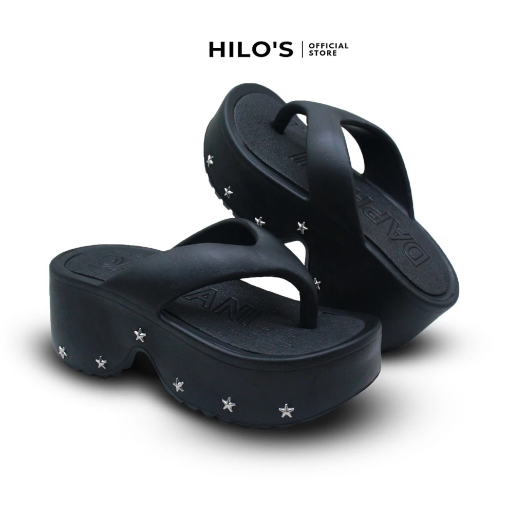 Sandal Wedges Wanita Sandal Karet Antislip Antilicin Tinggi 7cm