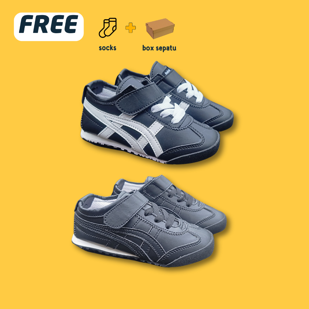 AVT Kids School Full Black White Kindergarten Elementary School Shoes ...