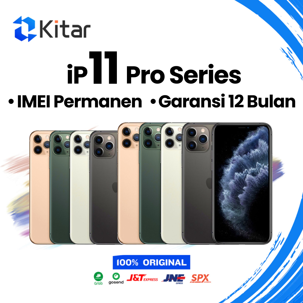EX IBOX iPhone 11 Pro & 11 Pro Max IMEI Permanen Garansi 12 Bln 100% Original Second iPhone FULLSET 64GB 256GB 512GB 1TB - Gambar 2
