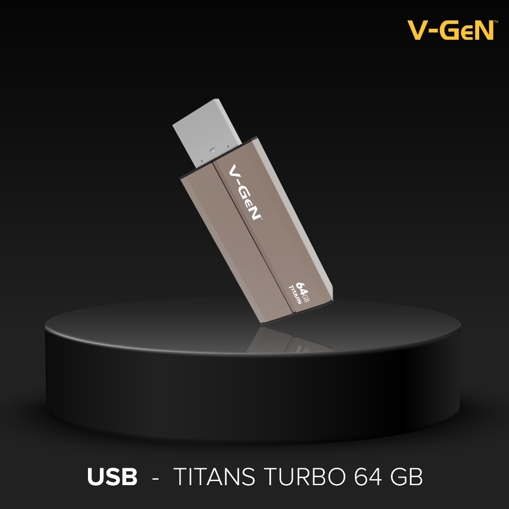 USB Flash Disk 3.0 64GB V-GeN up to 125MB/s Titans | Flasdisk | Flash Drive 64 GB Vgen - Gambar 2