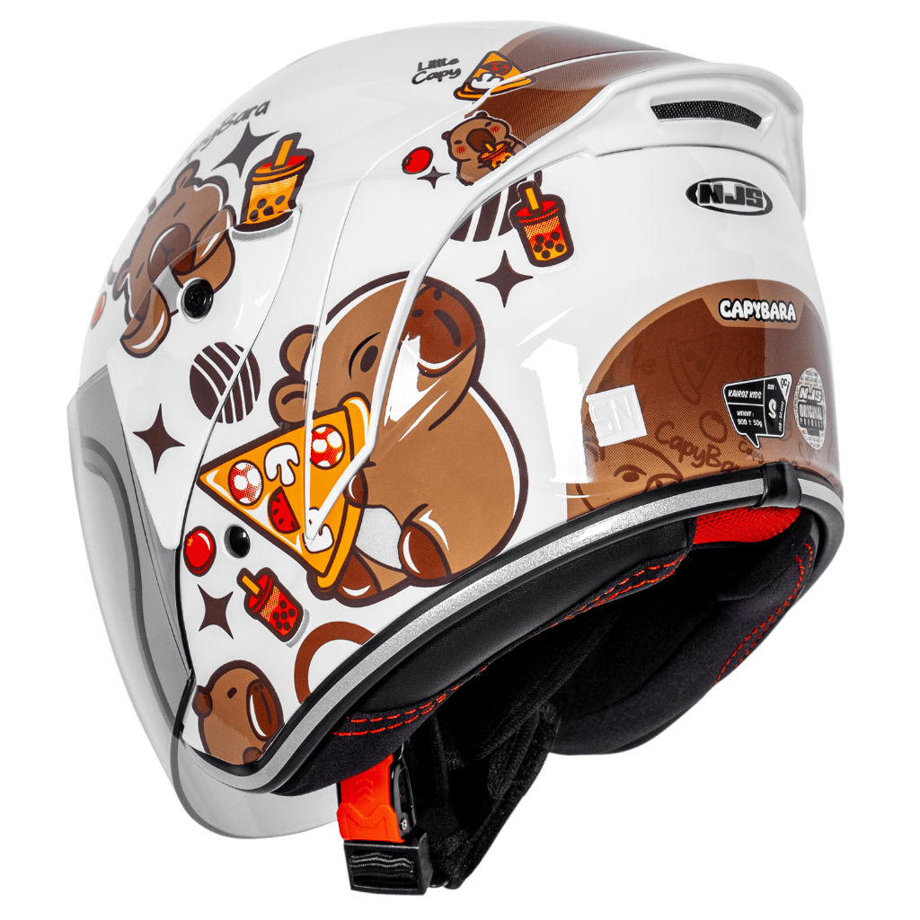 NJS Kairoz Kids Capybara - Helm Anak (FREE MAINAN ANAK) - Helm Anak / Helm NJS / NJS Anak / Kairoz Anak / Kairoz / Kairoz Motif Anak / NJS ORI / SNI - Gambar 3