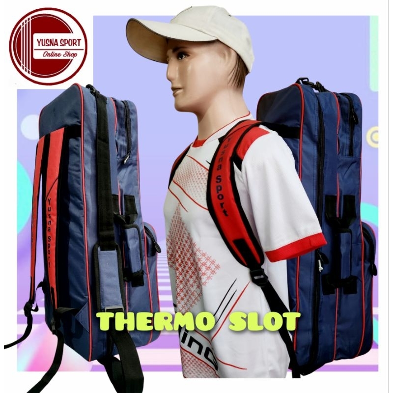 YUSNA 2R BADMINTON RACKET BAG WITH THERMO BADMINTON SLOT | Shopee Singapore