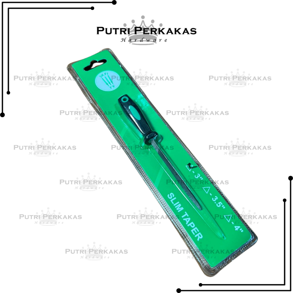 Kikir Blister Dengan Gagang Jaykay Slim Taper 3 inch ORIGINAL Kikir India JK Files Company
