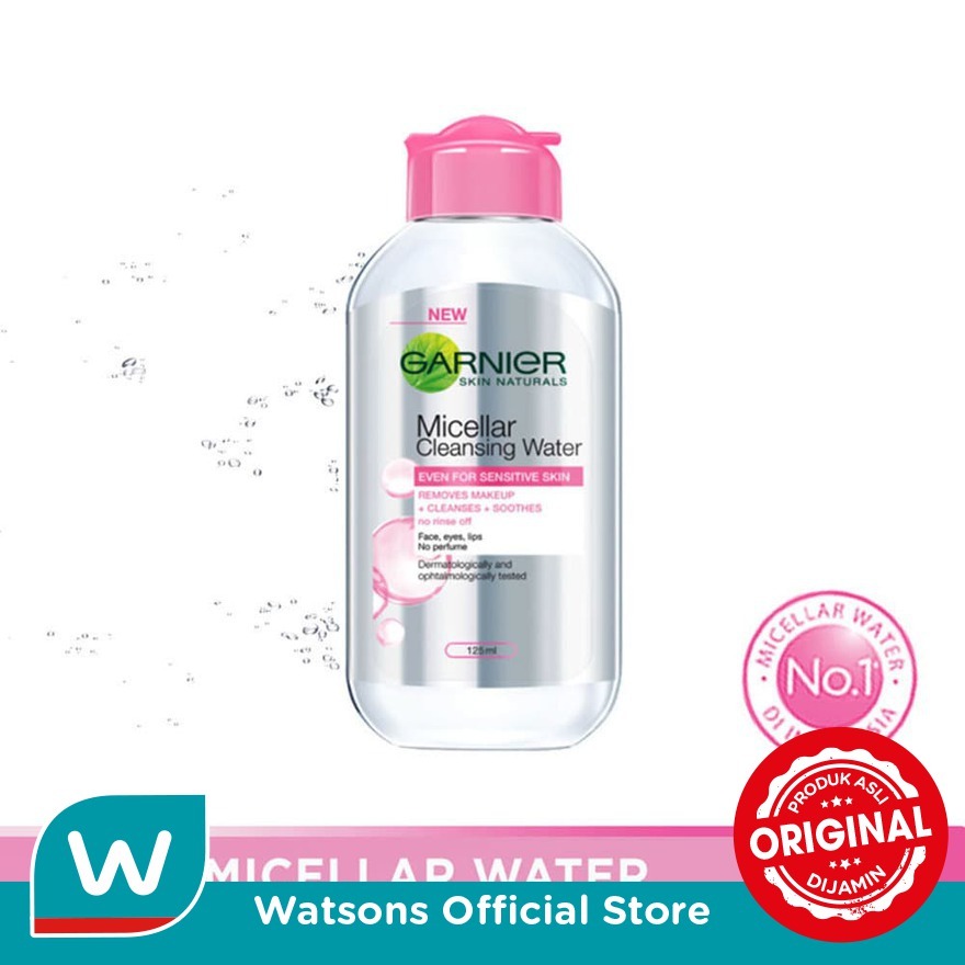 Garnier Micellar Water Pink 125ml - Sensitive Skin Cleansing Water