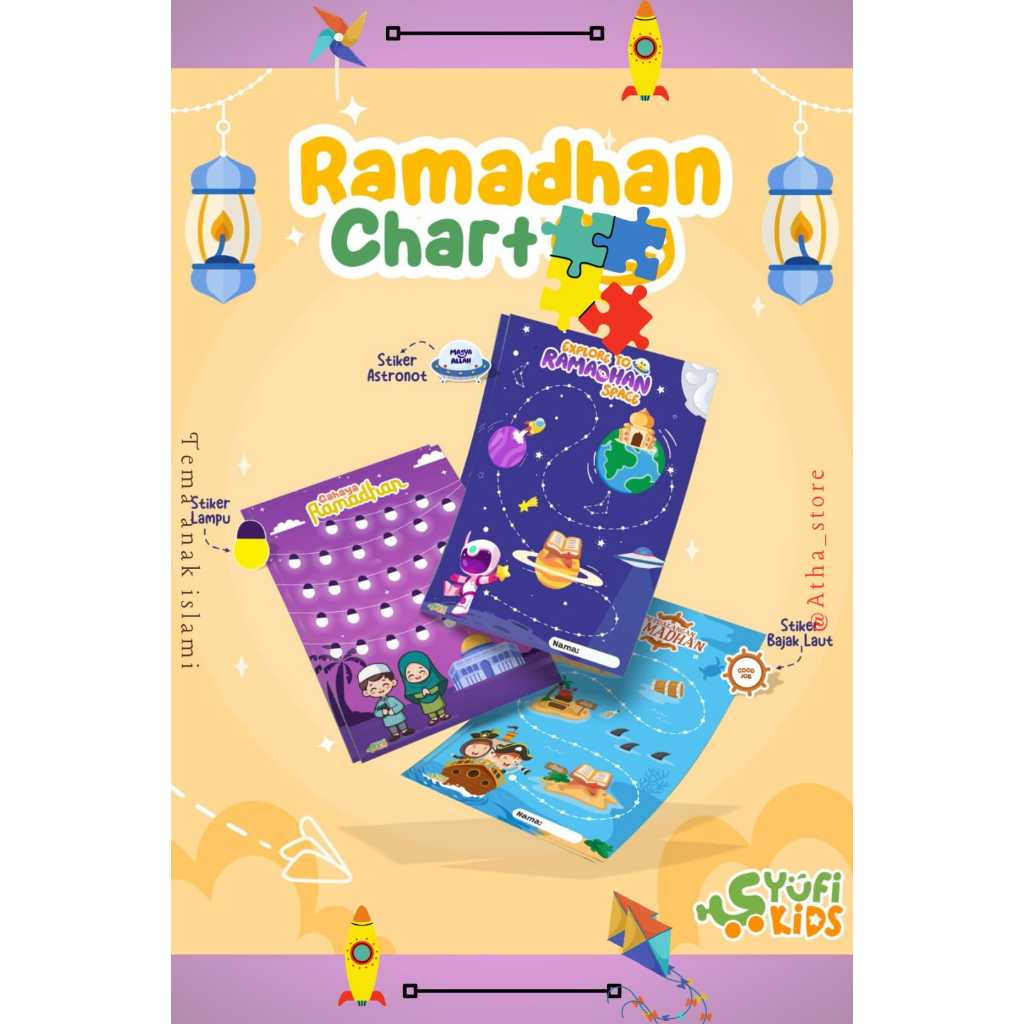 RAMADHAN CHART / Ramadha tracker Appreciation Sticker for children's ...
