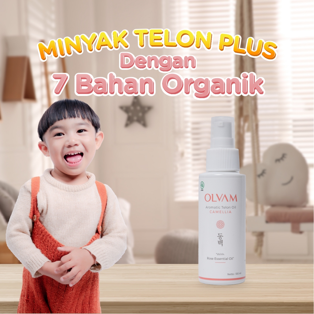 Minyak Telon Premium OLVAM dengan Rose Essential Oil 100ml - Gambar 4