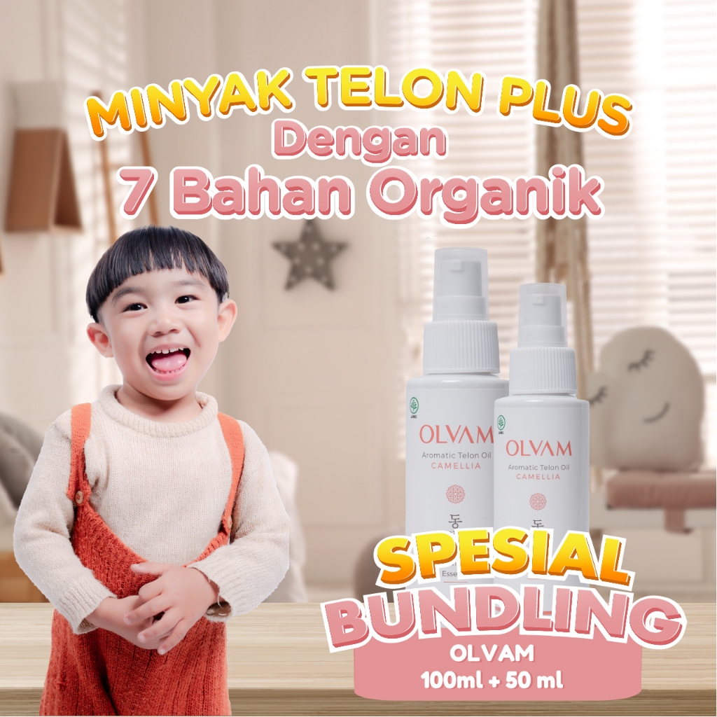 Minyak Telon Premium OLVAM dengan Rose Essential Oil - Gambar 3