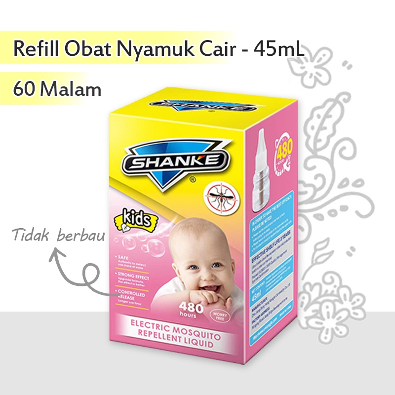 45ml Refill Anti Nyamuk Aman Untuk Bayi / Obat Nyamuk Elektrik Bayi / Isi Ulang Elektrik Cair