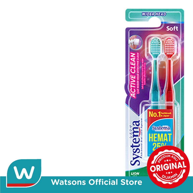 Systema Sikat Gigi Active Clean 2'S - Gambar 3