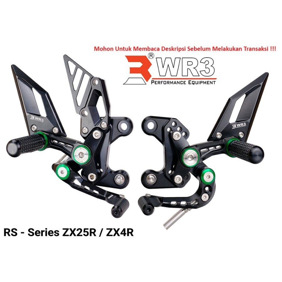 Footstep ZX25R ZX4RR WR3 RS Series Underbone ZX-25R Rearset Racing ...