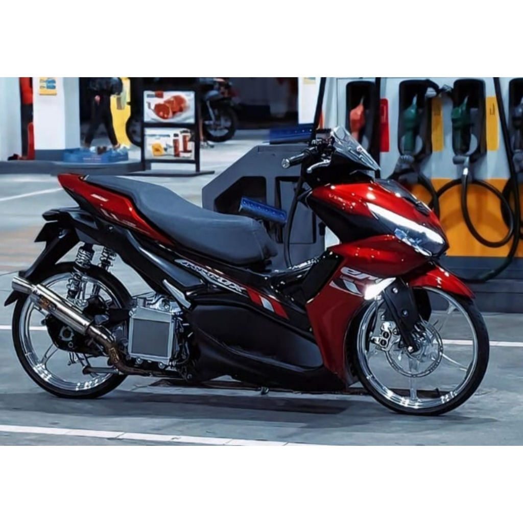 AEROX NEW 155 NVX V3 ALL CONNECTED DESIGN TRANSPARENT STRIPING NEWEST ...