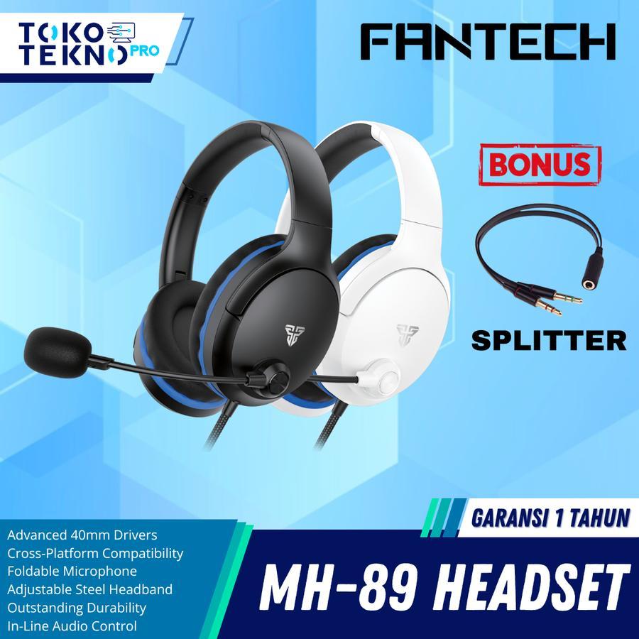 Fantech MH89 / MH-89 Valor II Headset Gaming PC kabel 3.5mm TRRS Jack Headphone Multi Platform