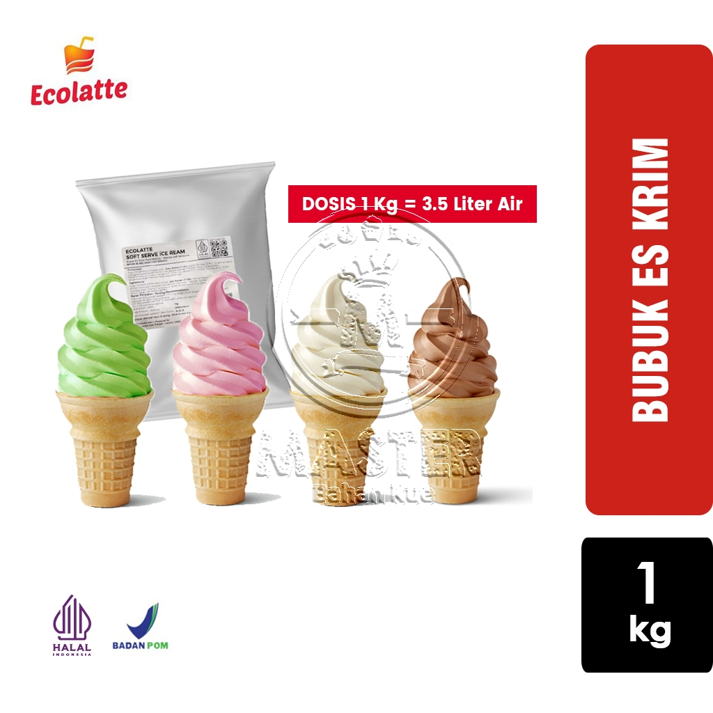 Ecolatte Soft Serve Ice Cream Powder Instant Ice Cream Powder [1 Kg ...