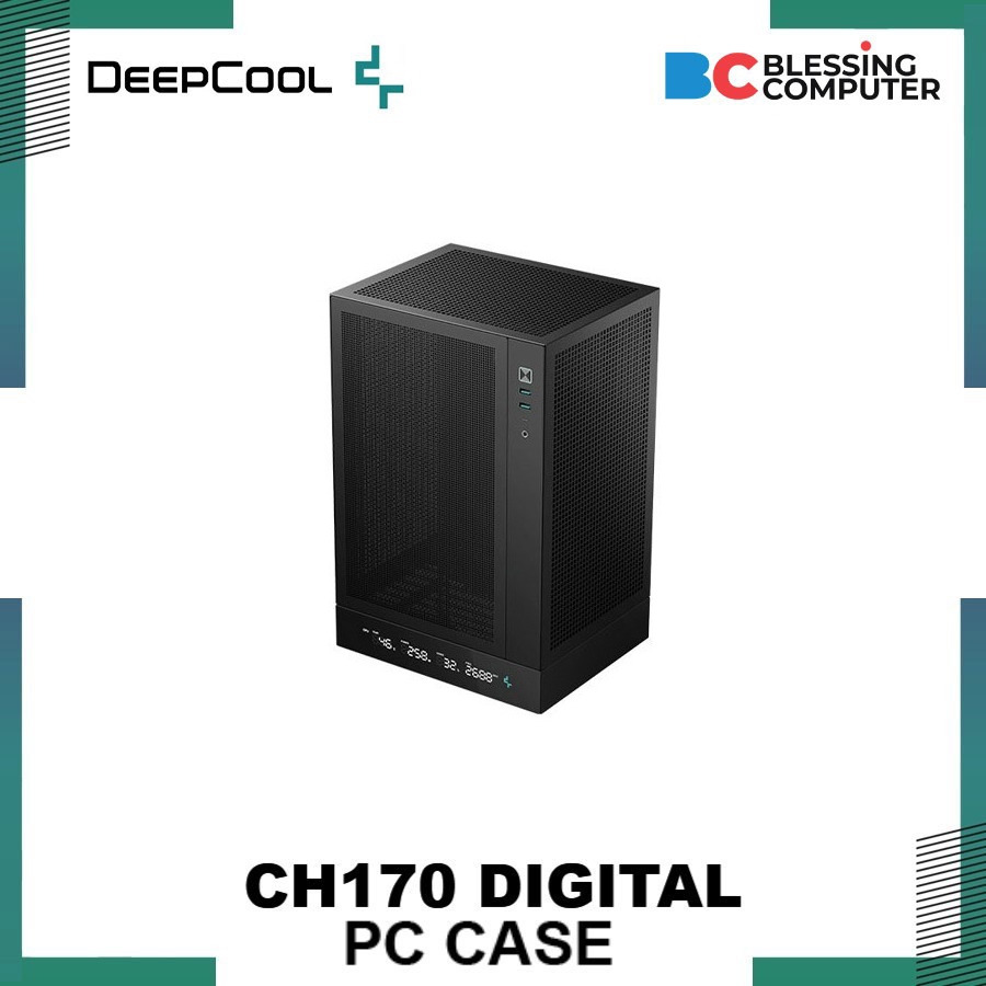 DEEPCOOL CH170 DIGITAL Mini-ITX Casing - Black | Shopee Singapore