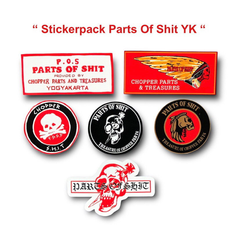 Stickerpack / unit Part Of Shit, POS YK | Shopee Singapore