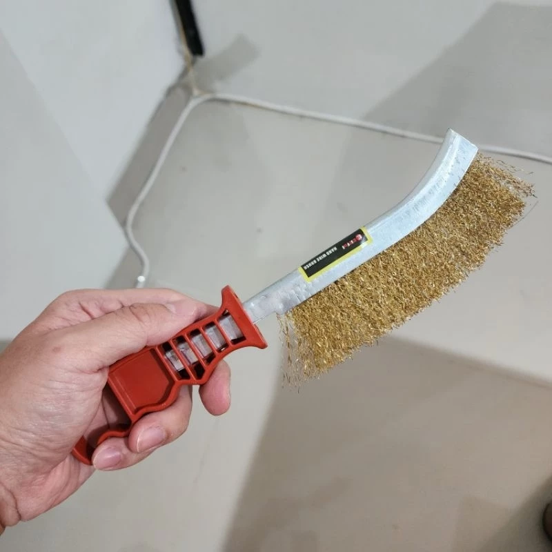 SIKAT KAWAT BAJA GOLOK KUNINGAN KUNING - Gambar 4