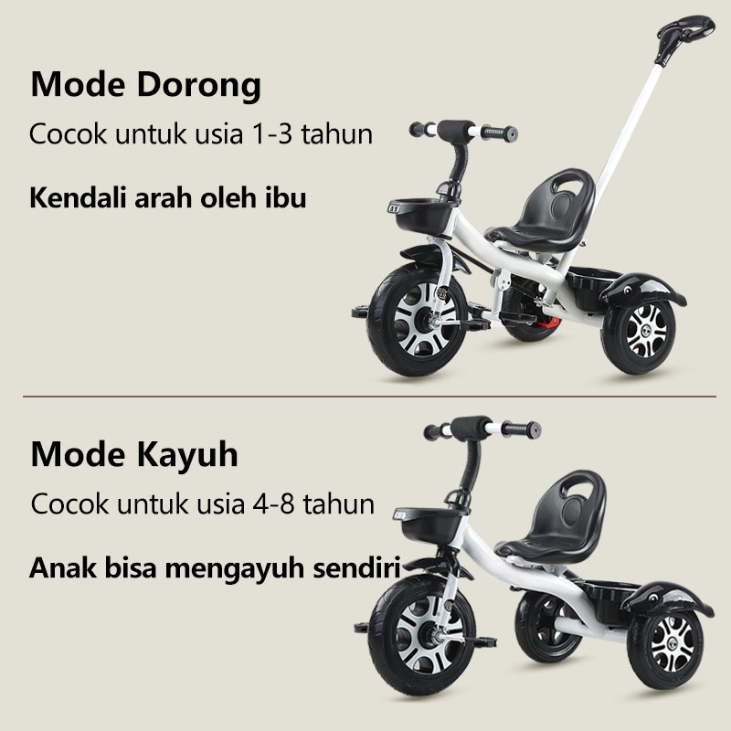 MAGICAL PLAYTIME 2IN1 Sepeda Anak Roda 3 - Gambar 2