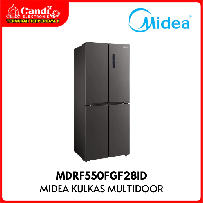 MIDEA Kulkas Multidoor 4 Pintu Kapasitas 407 Liter Inverter MDRF550 MDRF550FGF28ID - Gambar 2