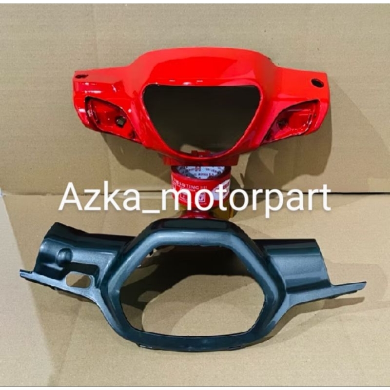 MERAH SUZUKI FRONT AND REAR CAP SHOGUN R SHOGUN 110SUZUKI IN RED-GREY ...