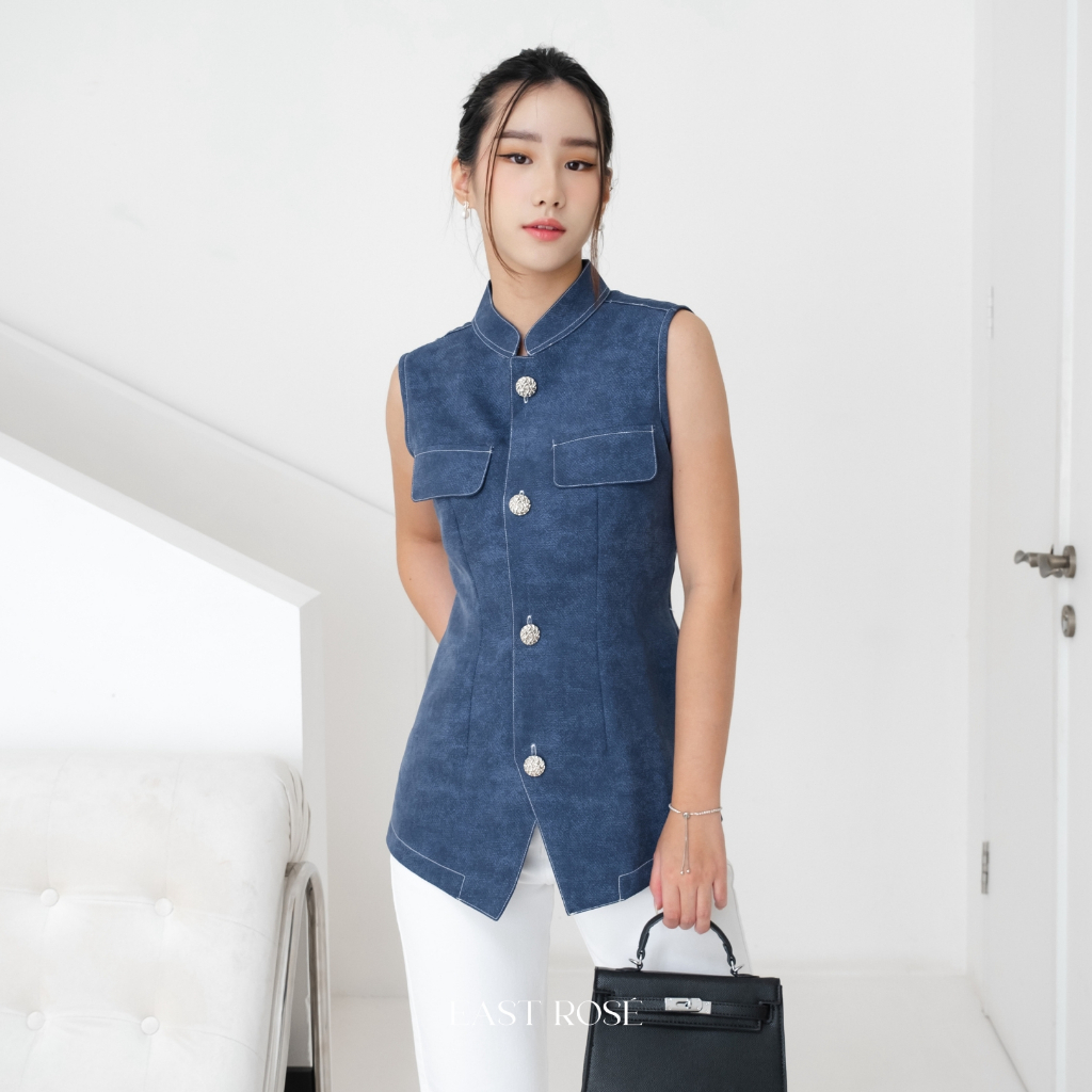 KEMEJA [EastRose] Agua Top | Women's Tops | Women's Top | Sleeveless ...