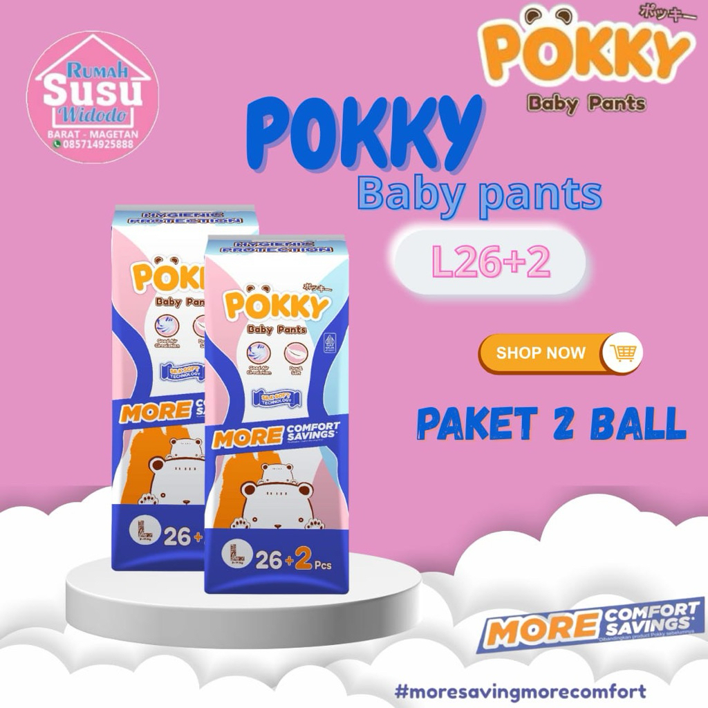 Pokky Pants Bayi Twinpack Breatable Extra Dry - Gambar 2