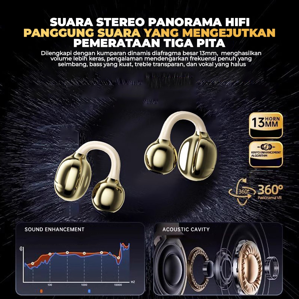 Matei COD Headset Bluetooth TWS D151 Wireless Earphones Bluetooth 5.4 In Ear HIFI Mini Music Earbuds Waterproof Sports - Gambar 3