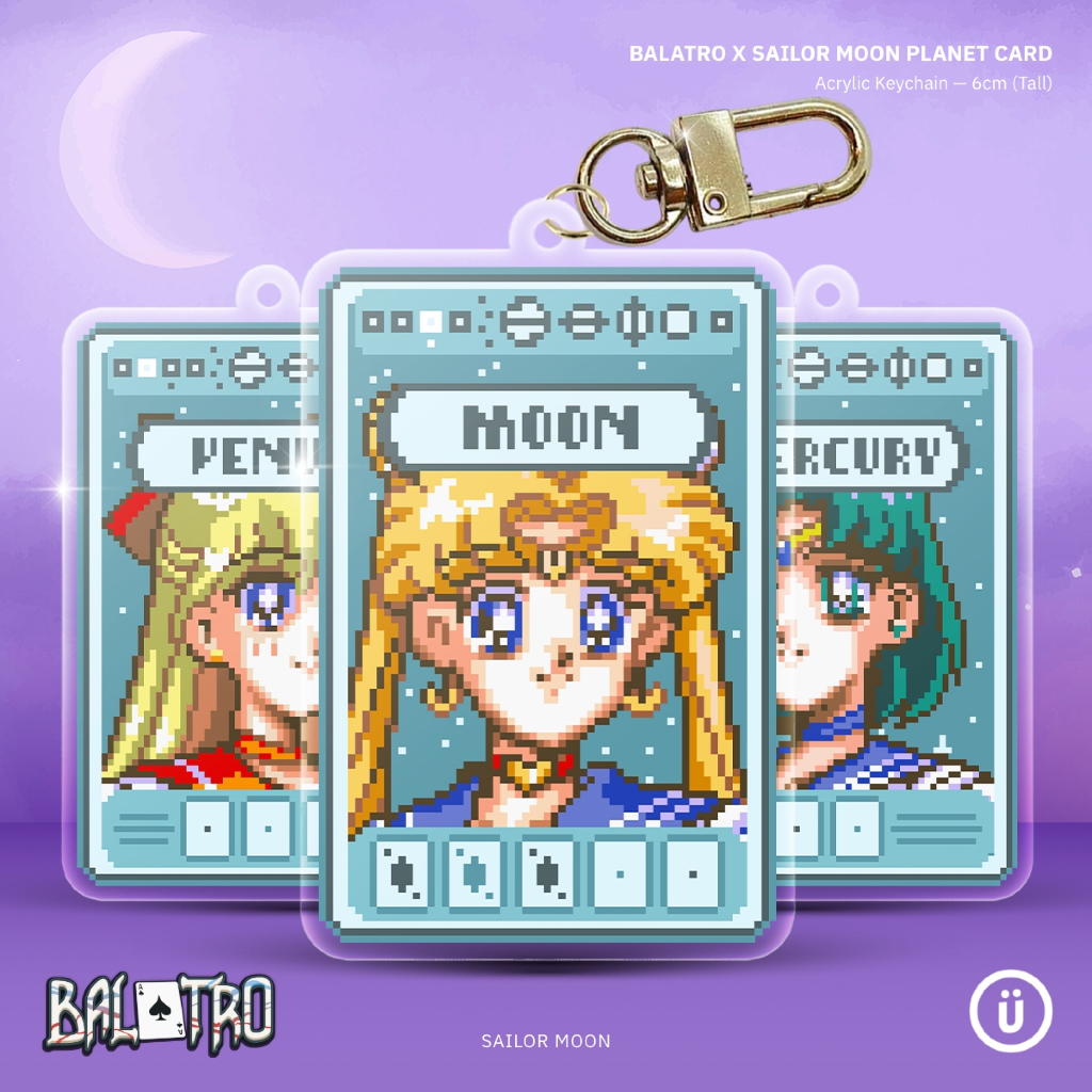 Balatro x Sailor Moon - Planet Cards Acrylic Keychain (Fanmade ...