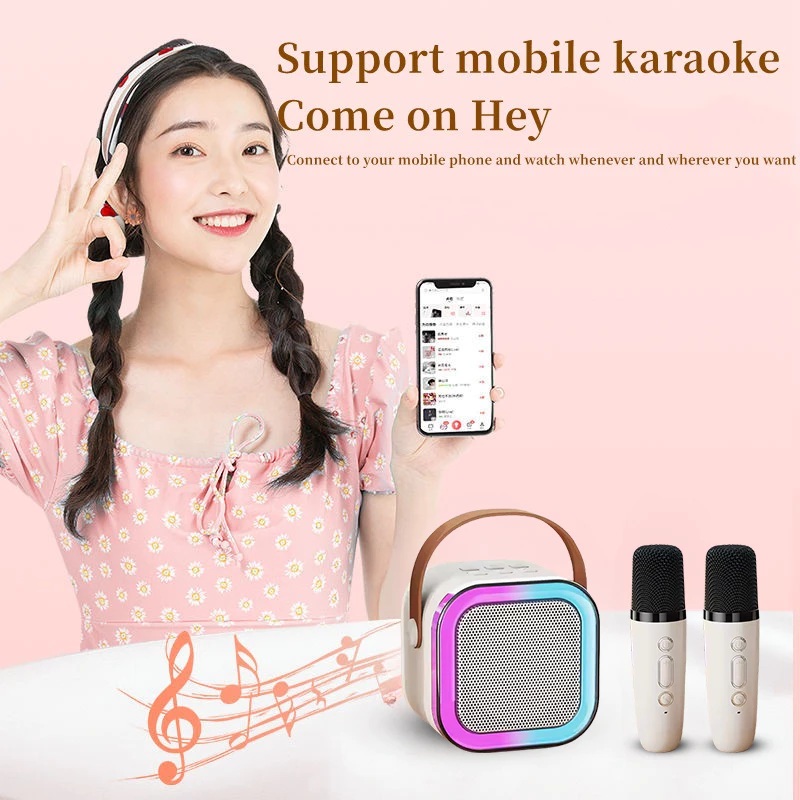 [COD] Bluetooth Speaker Wireless Karaoke Kualitas Suara Super With MIC RGB Light Mini Speaker - Gambar 3