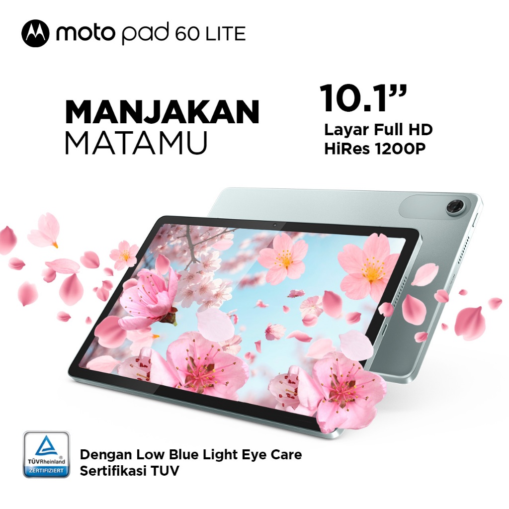 Motopad 60 Lite - 4GB/128GB - Helio G85 - 10.1 inch - 400nits - Dolby Atmos - 5100mAh - Bonus Clear Case - Gambar 2