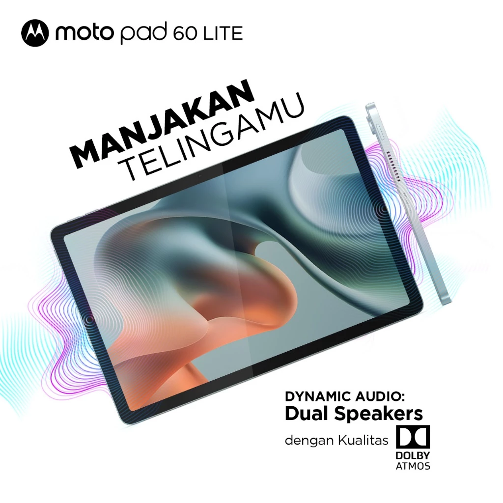 Motopad 60 Lite - 4GB/128GB - Helio G85 - 10.1 inch - 400nits - Dolby Atmos - 5100mAh - Bonus Clear Case - Gambar 3