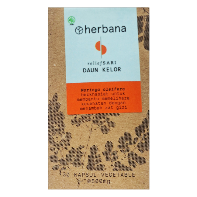 HERBANA DAUN KELOR ISI 30 KAPSUL / DAYA TAHAN TUBUH / MULTIVITAMIN - Gambar 3