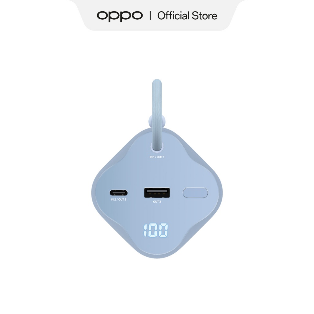 OPPO SUPERVOOC 150W Power Bank PBSV07 Light Blue [Up To 150W Output, 20.000mAh Huge Capacity Power, Compatible with Laptops, Tablets, and Earbuds] - Gambar 3