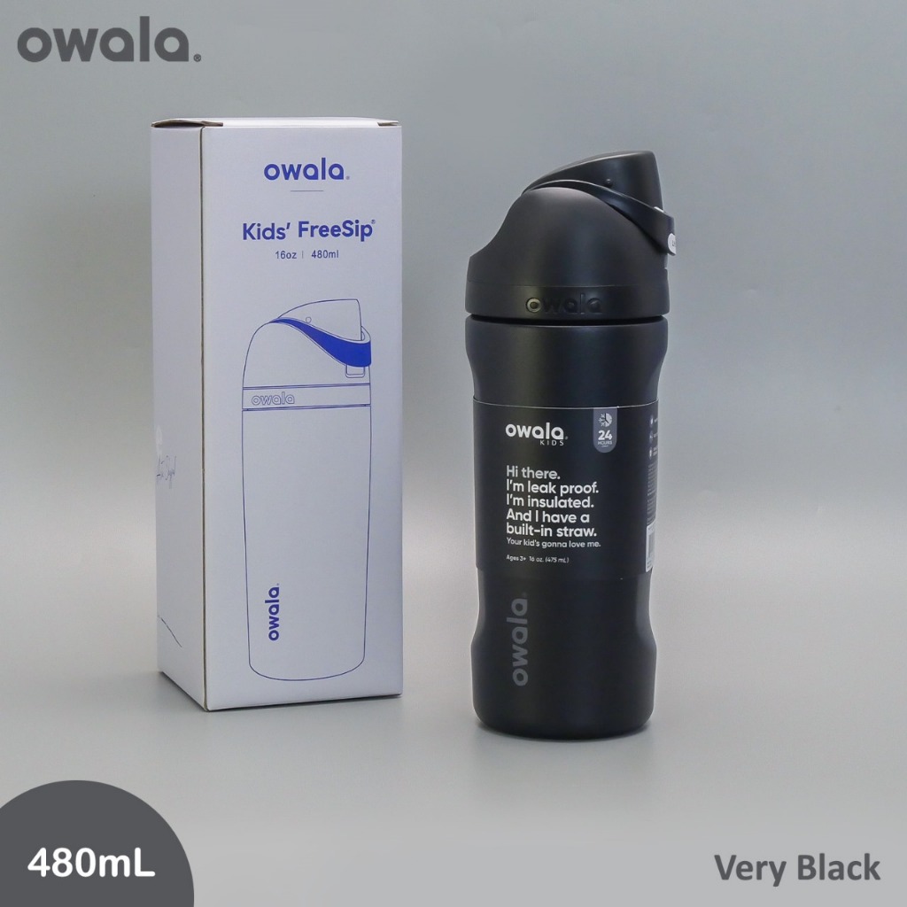 Kids freesip 16oz (480ml) Insulated Steel 304 mirror 1:1 - WHITE