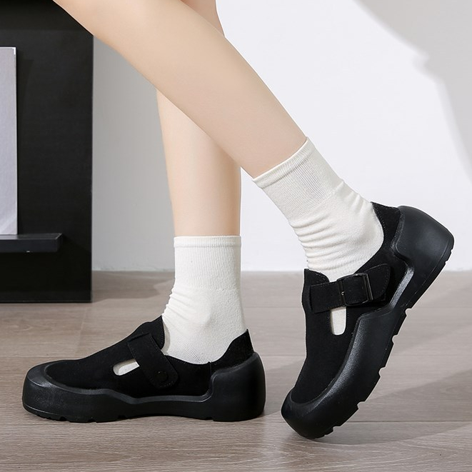 Sepatu DNY Sneakers Hitam Wanita Sepatu Anak Sekolah Black Shoes Cewek Sepatu Back to School 0375 - Gambar 2