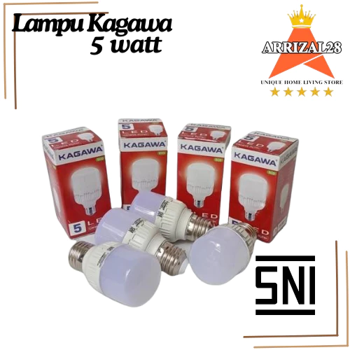 AFL (BUBBLEWRAP) 5 WATT SNI BOHLAM LAMPU LED KAGAWA ECO CAHAYA PUTIH
